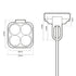 Oxford Motorcycle Cube Light with Stainless Steel Brackets
